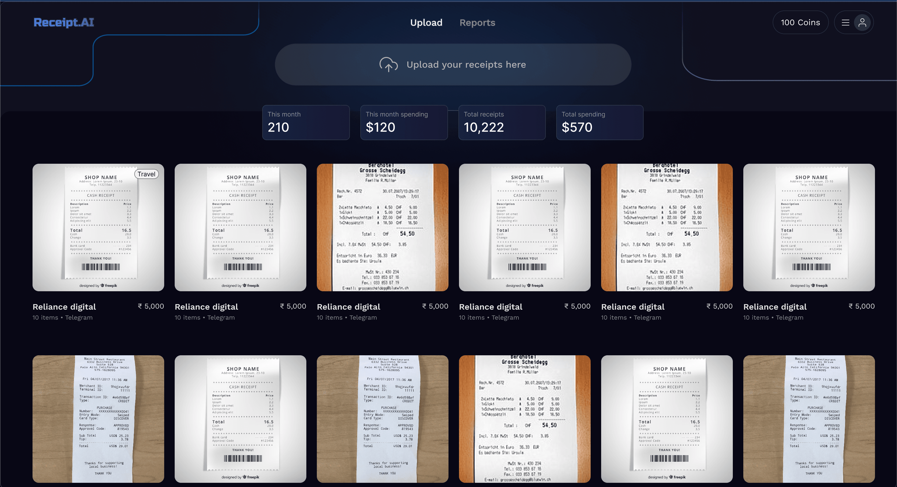 Receipt AI — Smart Expense Tracker